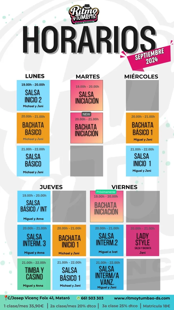 Clases de Salsa y Bachata en Cabrera